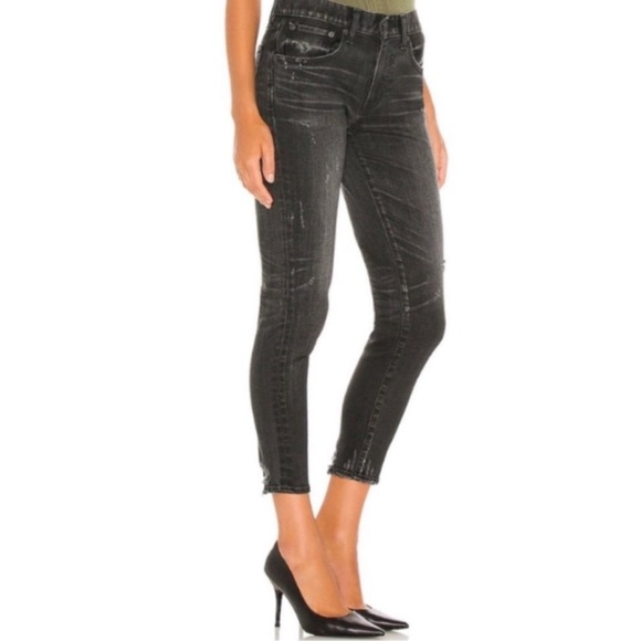 Moussy Vintage Velma Comfort Stretch Distressed Mid-Rise Ankle Jeans Size 27 - Picture 3 of 16